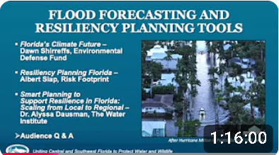 Flood Forecasting and Resiliency Planning Tools